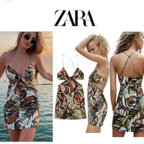 Zara Dresses & Skirts - ZARA tropical dress